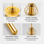 Stainless Steel Golden Push Beater