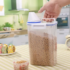 Airtight Grain Cereal Jar With Measuring Cup, food storage container