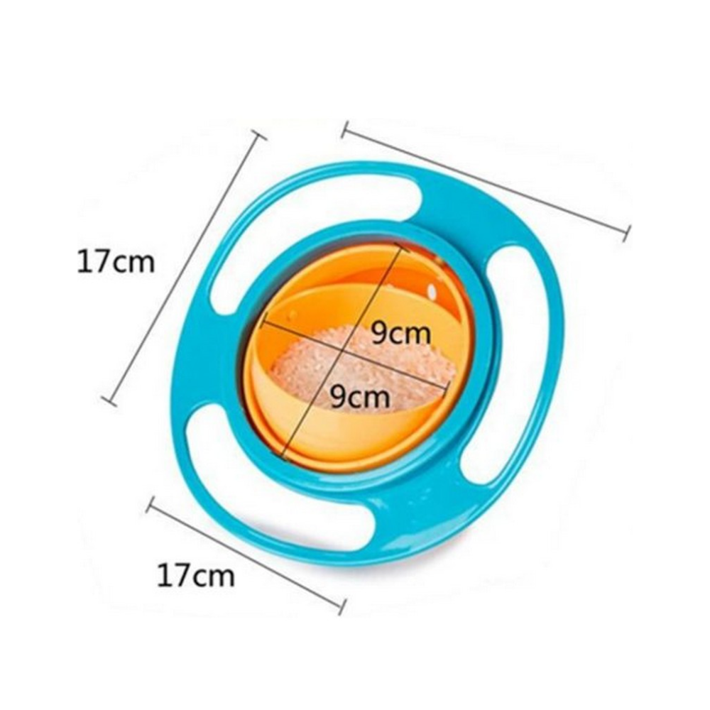 Magic Gyro Bowl 360 Degree Rotation Kids Training Feeding Bowl