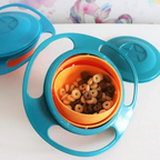 Magic Gyro Bowl 360 Degree Rotation Kids Training Feeding Bowl