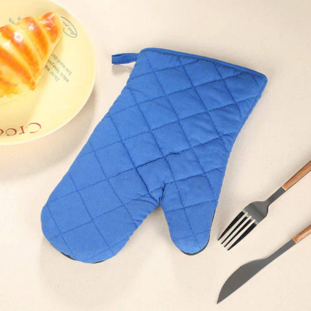 Oven Mitts and Kitchen Gloves Oversized Quilted Polyester Cotton Kitchen Cooking Gloves, Heat Resistant Baking tools