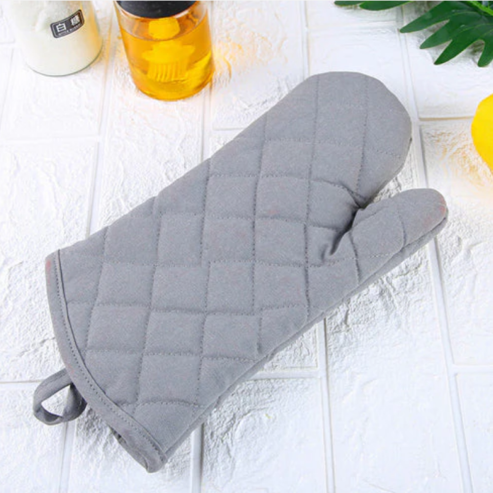 Oven Mitts and Kitchen Gloves Oversized Quilted Polyester Cotton Kitchen Cooking Gloves, Heat Resistant Baking tools