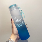 Hello Master Borosilicate Water Bottle 480ML, Leakproof, Transparent Stylish Water Glass Bottle