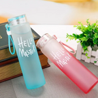 Hello Master Borosilicate Water Bottle 480ML, Leakproof, Transparent Stylish Water Glass Bottle