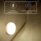 LED Motion Sensor Night Light Wireless USB Charging Smart Human Body Induction Bedroom Staircase Cabinet Wardrobe Wall Lamp Light