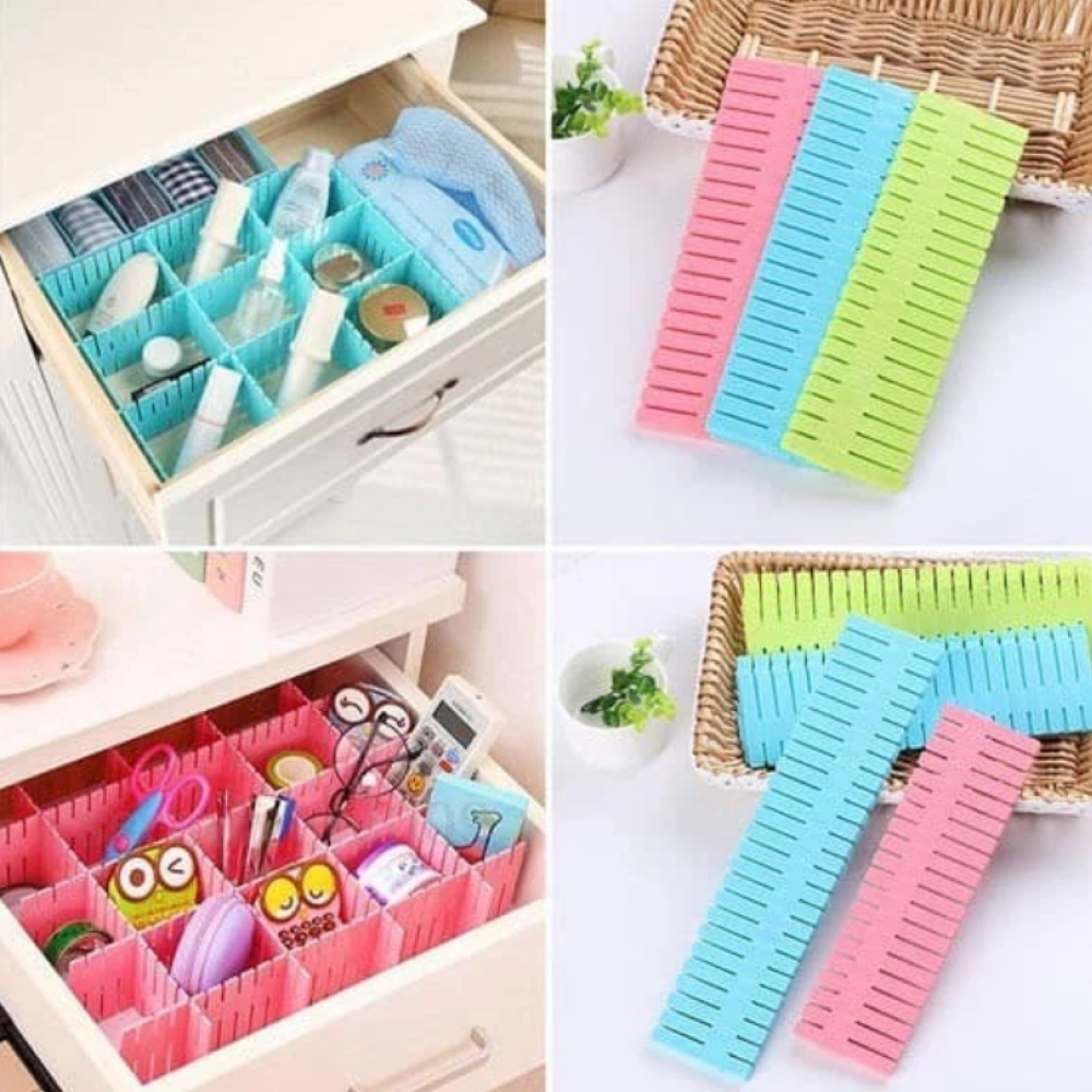 Drawer Divider Organizer Partition - 4 Pcs