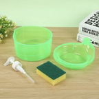 Liquid Sponge Caddy Soap Dispenser With Pump & Sponge with Caddy Organizer Holder for Kitchen Sink