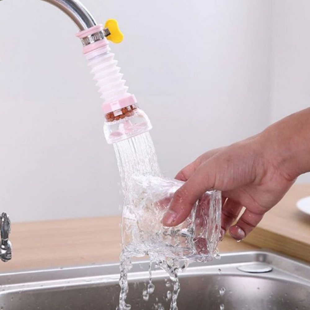 Fan Faucet With Clip 360 Adjustable Flexible Kitchen Faucet Tap Water Filter