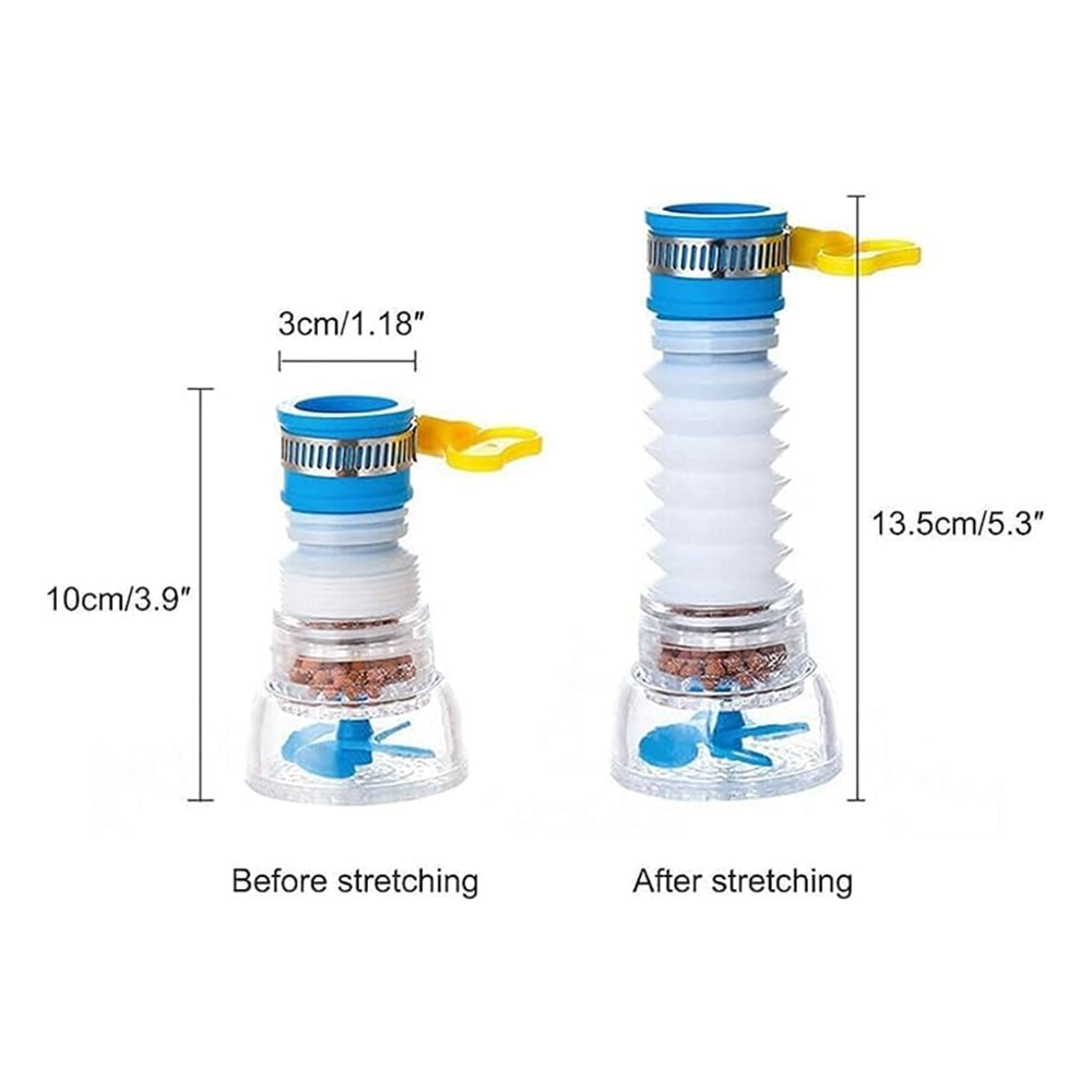 Fan Faucet With Clip 360 Adjustable Flexible Kitchen Faucet Tap Water Filter