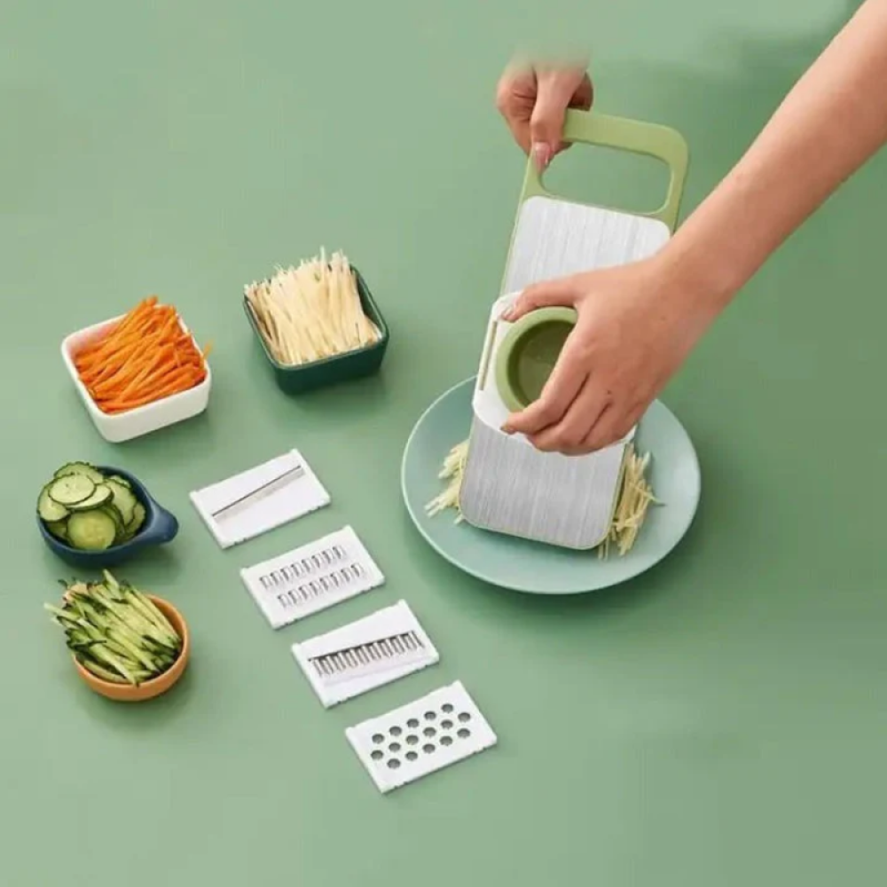 5 in 1 Mandoline Slicer, Multi-function Vegetable Cutter, Stainless Steel Food Slicer, Kitchen Vegetable Peeler