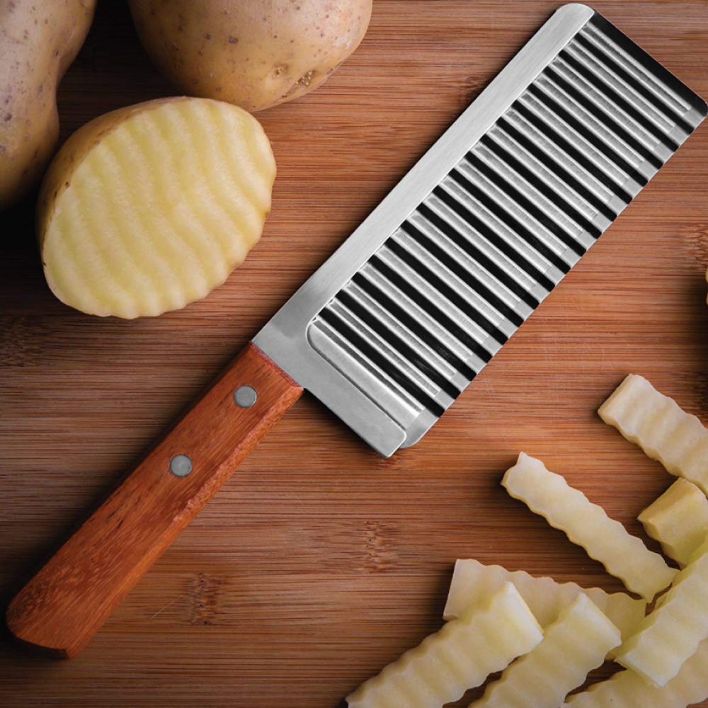 Multifunctional Stainless Steel Wavy Knife Cutter, French Fries Cutter Wavy fries cutter chips knife