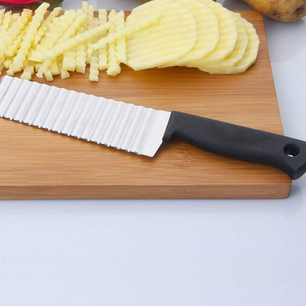 Multifunctional Stainless Steel Wavy Knife Cutter, French Fries Cutter Wavy fries cutter chips knife