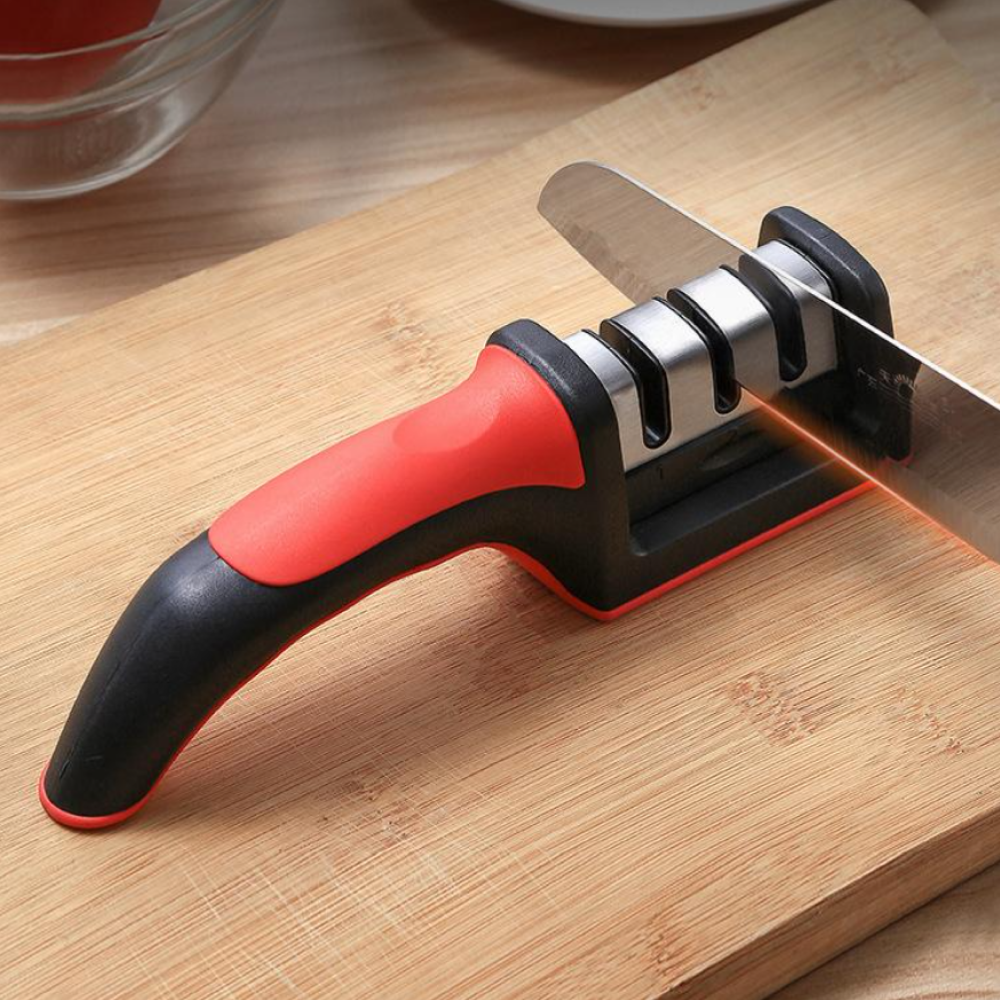 Kitchen Knife Sharpener Adjustable 4 in 1 Manual Knives and Scissor Sharpener Professional Blade Sharpening Tool Sharpener Stone