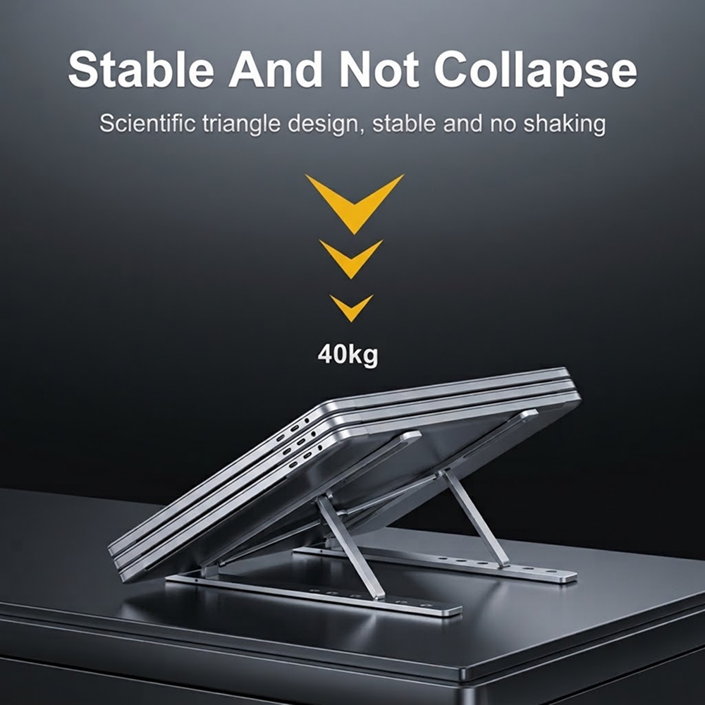 Portable Aluminum Folding Adjustable Laptop Stand