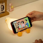 Rechargeable Lazy Duck Lamp, Multipurpose Silicon Touch Sensor Tap Light
