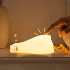 Rechargeable Lazy Duck Lamp, Multipurpose Silicon Touch Sensor Tap Light