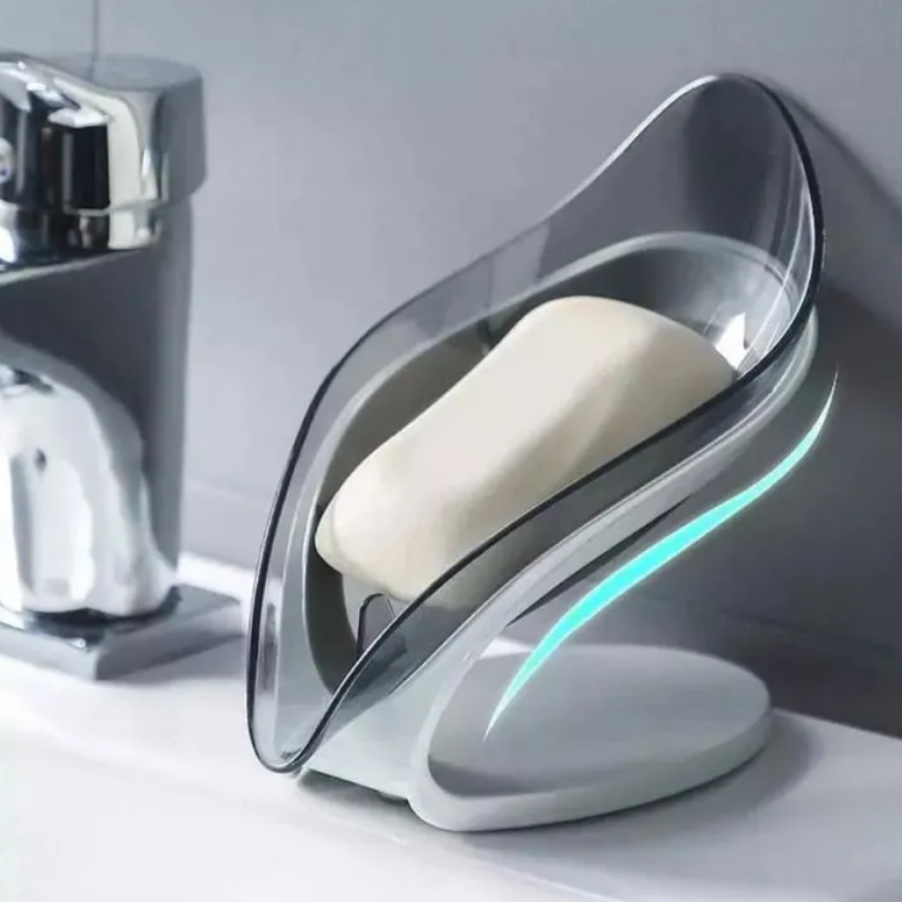 Self Adhesive Smart soap holder very stylish and high quality leaf shape for bathroom Dispencer