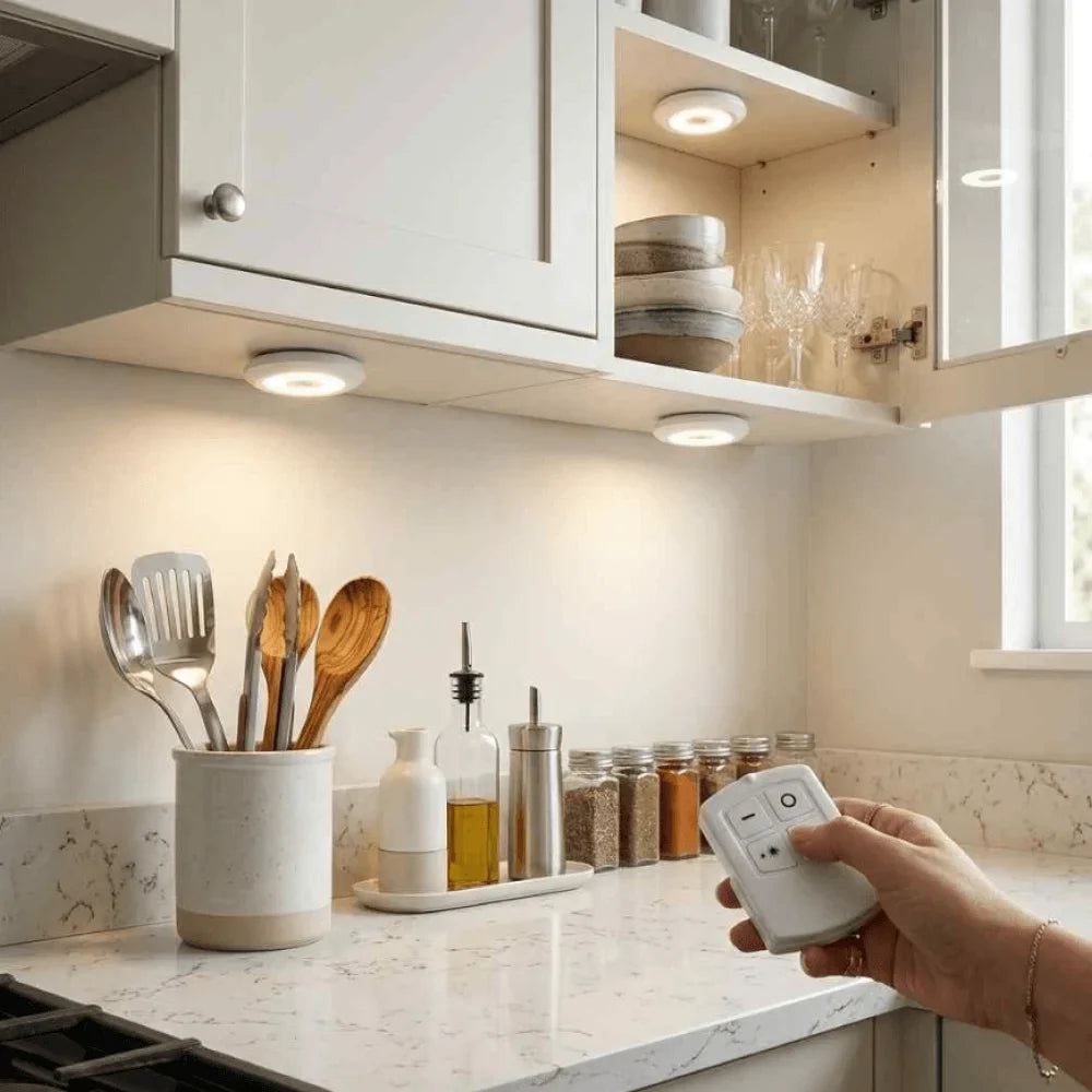 LED Tap Remote Light (Pack of 3)
