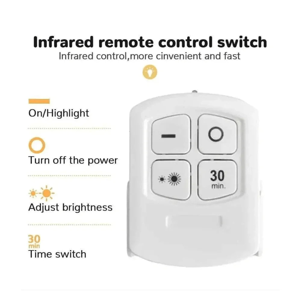 LED Tap Remote Light (Pack of 3)