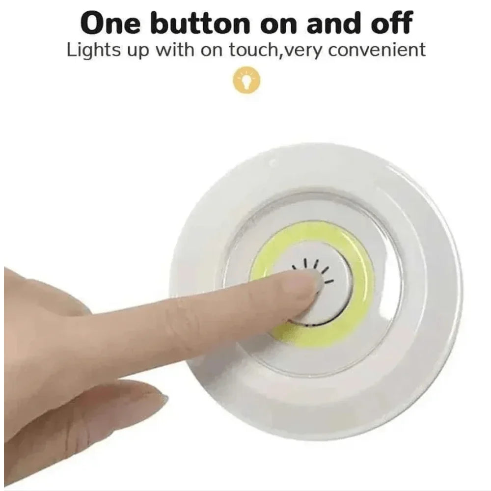 LED Tap Remote Light (Pack of 3)