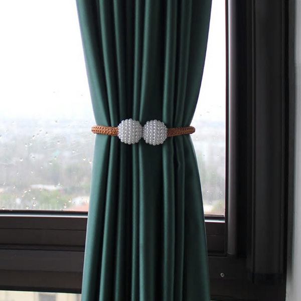 2PCS Magnetic Curtain Tiebacks Curtain Holdback Buckles Tie Backs Holders