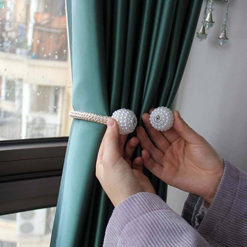 2PCS Magnetic Curtain Tiebacks Curtain Holdback Buckles Tie Backs Holders