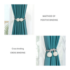 2PCS Magnetic Curtain Tiebacks Curtain Holdback Buckles Tie Backs Holders
