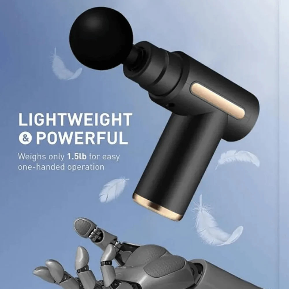 Portable Deep Tissue Massage Gun with Rechargeable Battery