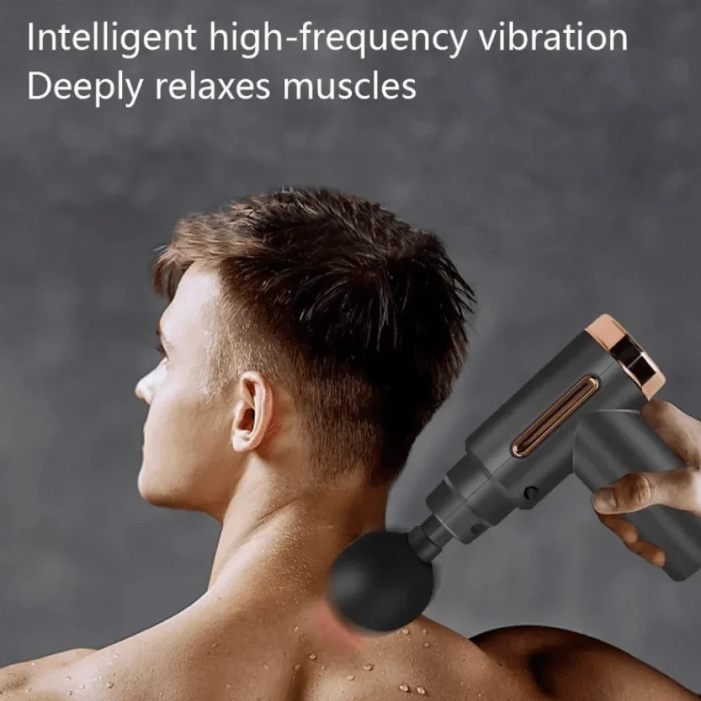 Portable Deep Tissue Massage Gun with Rechargeable Battery