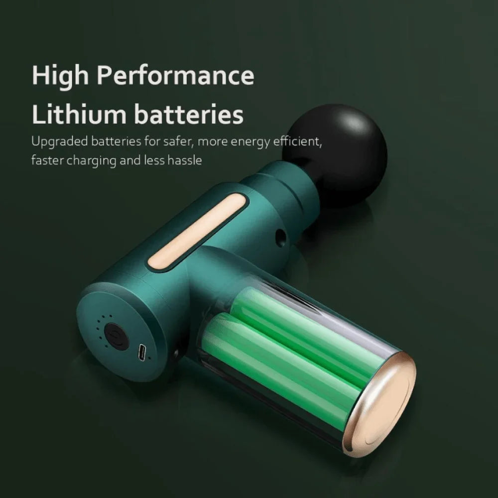 Portable Deep Tissue Massage Gun with Rechargeable Battery