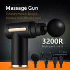 Portable Deep Tissue Massage Gun with Rechargeable Battery