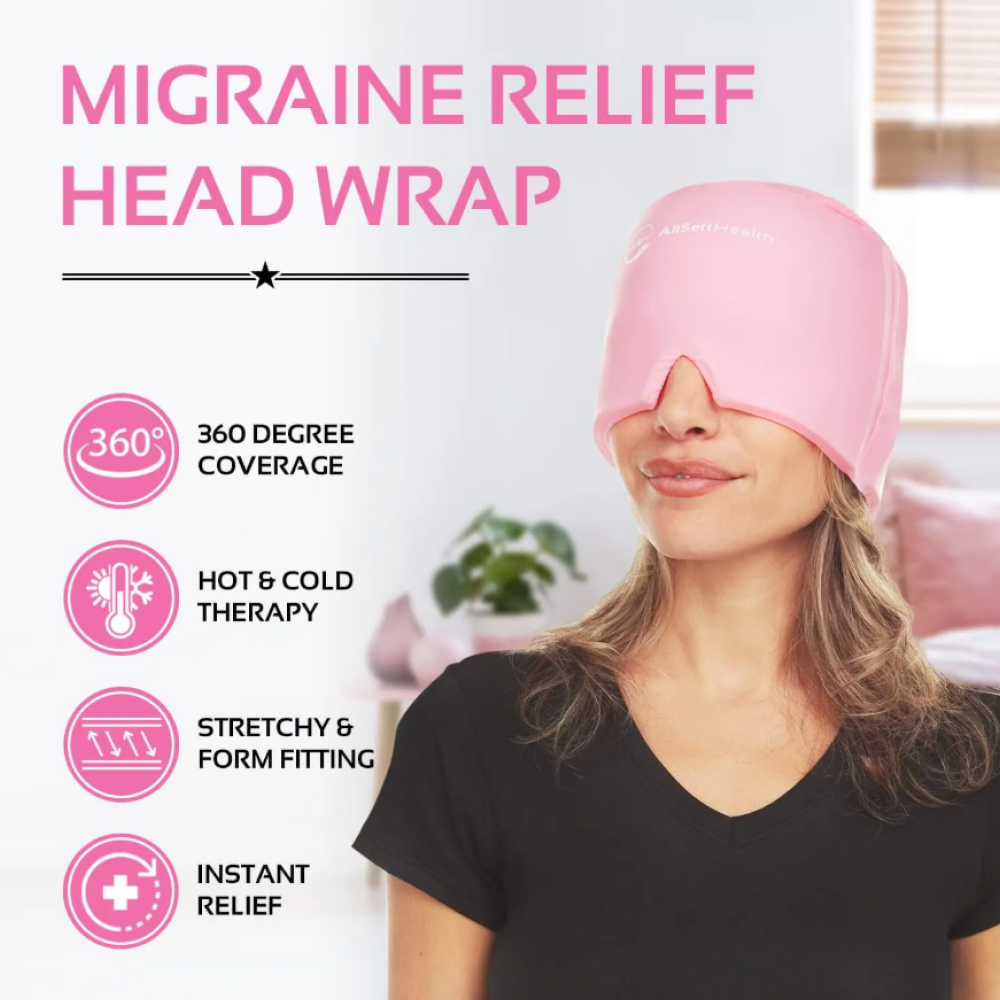 Migraine Relief Cap Therapy Headpack Gel Ice Cap Hot Cold Hat For Wrap Face Eye Mask Hat