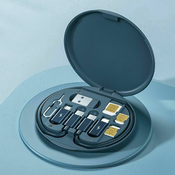 Mini Data Cable Set Storage Box 60w Quick Charge, Multi Function Portable Storage Box kit