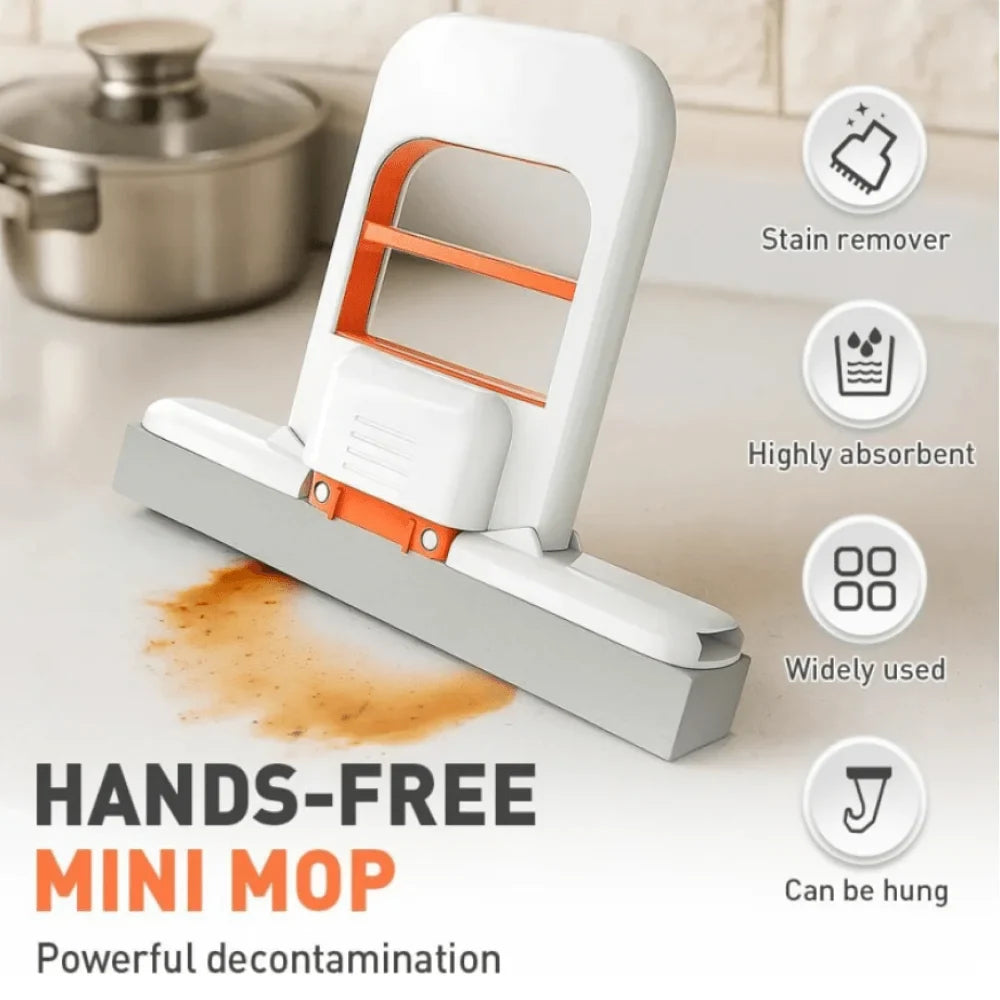 Portable Mini Squeeze Mop Absorbent Sponge Simple Desktop Cleaning Tools