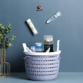 Mini Round Desktop Organizer Plastic Basket