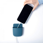 Remote Control Holder, Wall Mount Pen Holder Hole-Free Self Adhesive Phone Charging Organizer Pencil Storage Containers for Home Office School