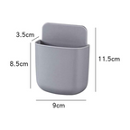 Remote Control Holder, Wall Mount Pen Holder Hole-Free Self Adhesive Phone Charging Organizer Pencil Storage Containers for Home Office School