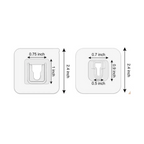 Double Sided Adhesive Suction Cup Hooks Heavy Duty Sticky Wall & Ceiling & Door (Pack of 5)