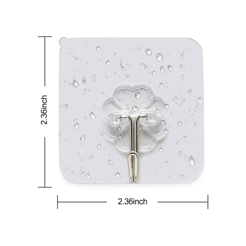 Adhesive Suction Cup Hooks stick hook Heavy Duty Sticky Wall & Ceiling & Door (Pack of 10)