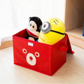 Cartoon Panda Folding Storage Bins Quilt Basket Kid Toys Organizer Basket Bin Set