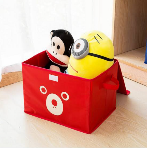 Cartoon Panda Folding Storage Bins Quilt Basket Kid Toys Organizer Basket Bin Set