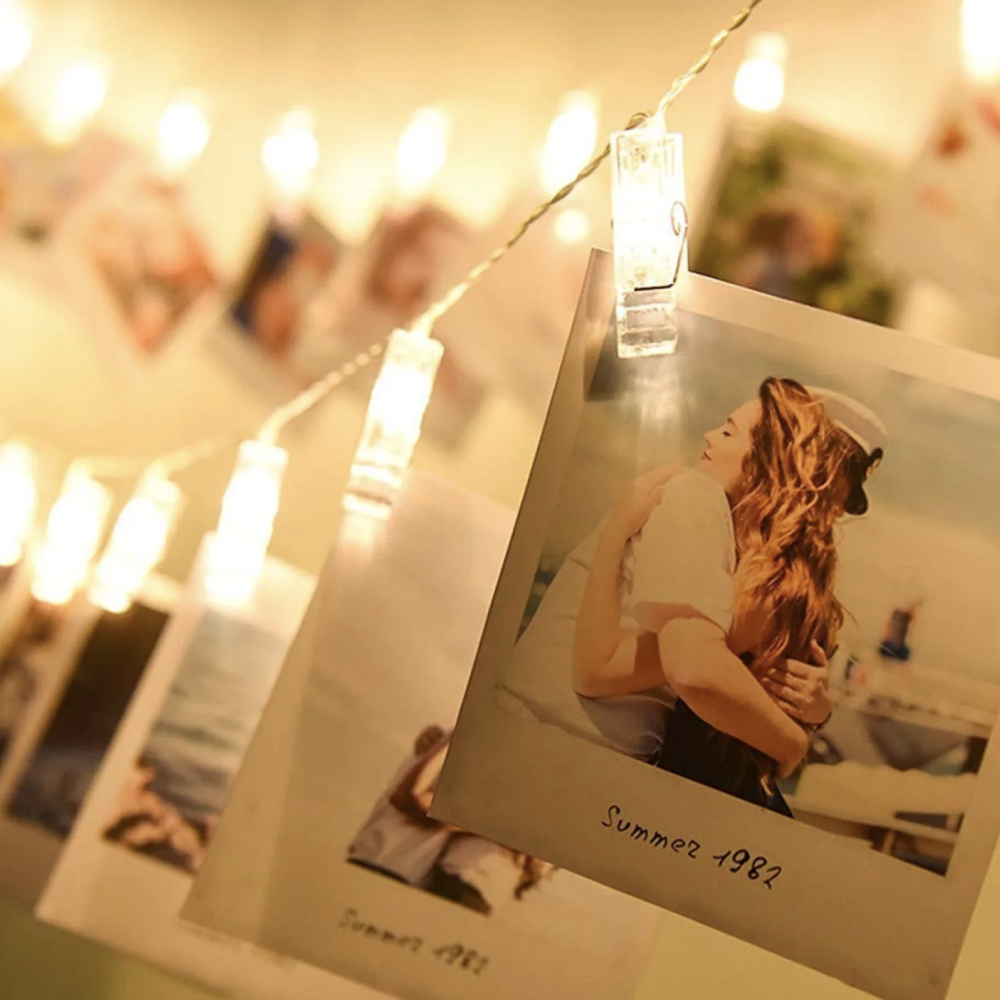 LED Photo Clip String Lights Fairy Bedroom Home Decoration