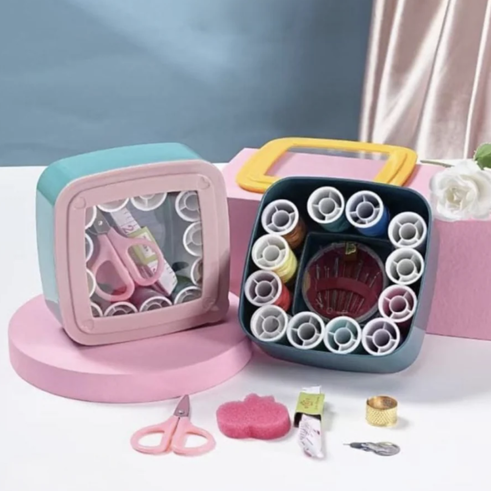 Portable square shape sewing kit| HeartStitch Kit | SquareSew Kit