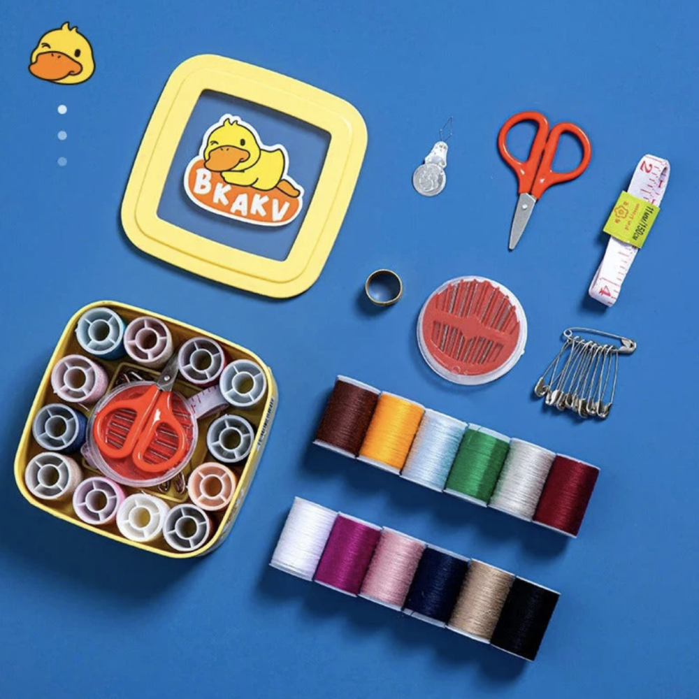 Portable square shape sewing kit| HeartStitch Kit | SquareSew Kit