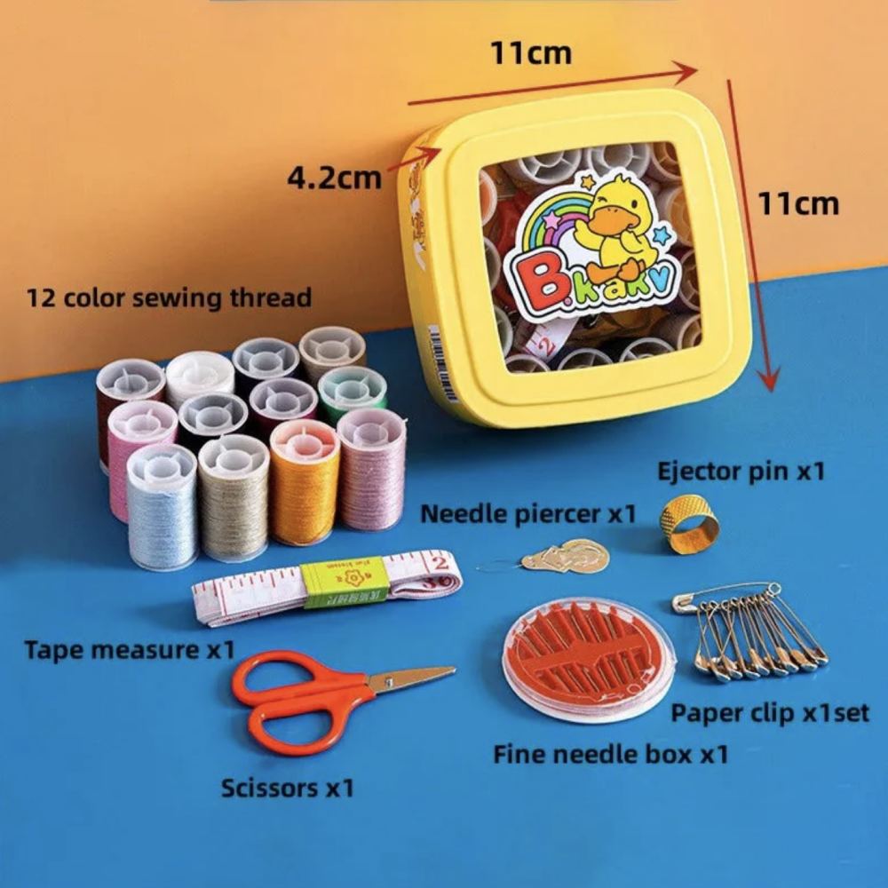 Portable square shape sewing kit| HeartStitch Kit | SquareSew Kit