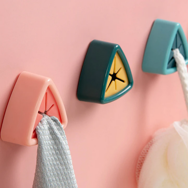 Adhesive Towel Plug Holder Wall Mounted Bathroom Towel Plug Holder