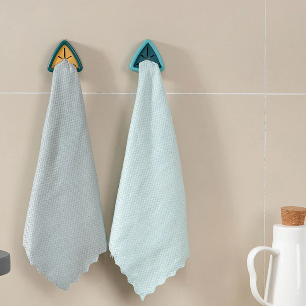 Adhesive Towel Plug Holder Wall Mounted Bathroom Towel Plug Holder