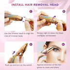 Rechargeable 2 in 1 Flawless Hair Trimmer