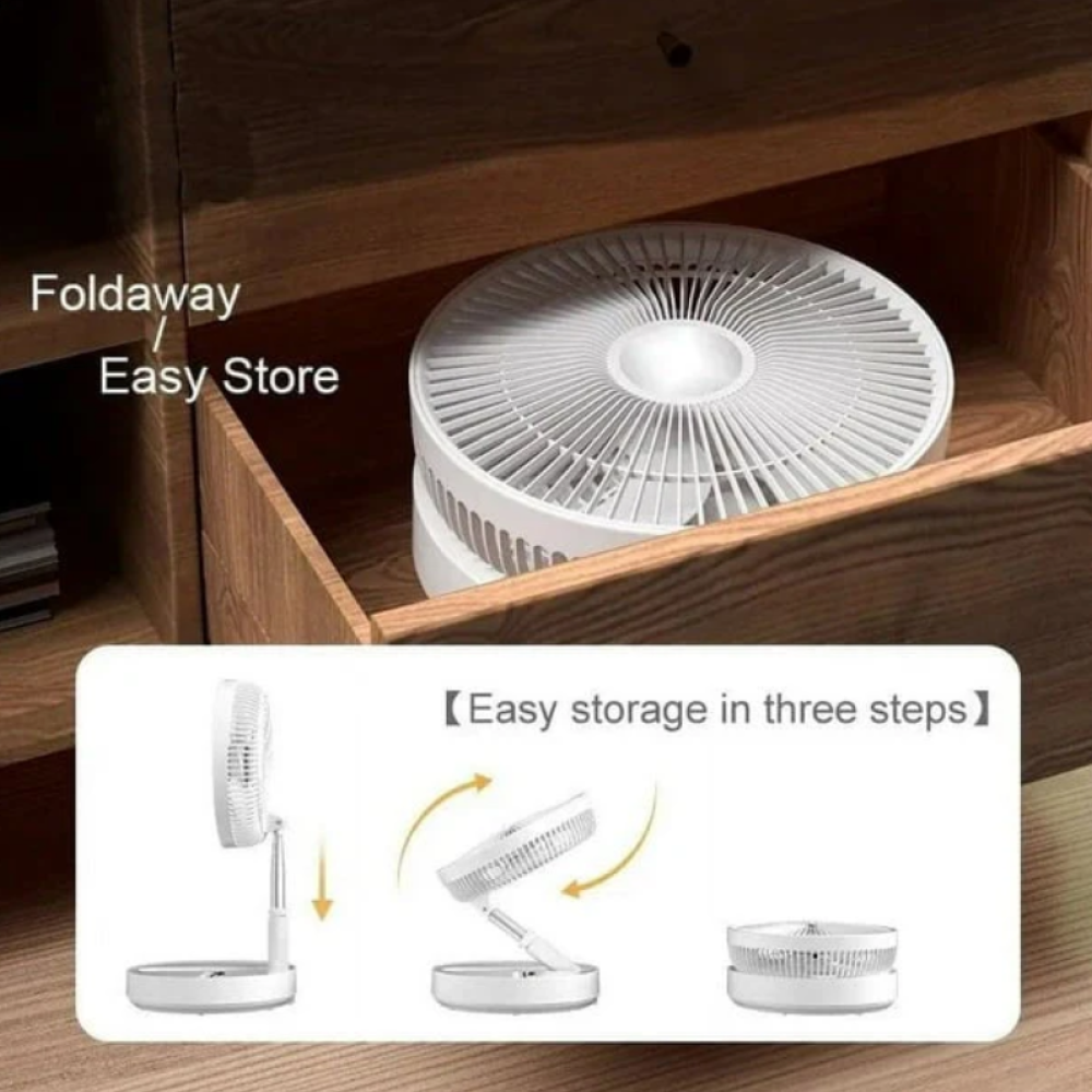Rechargeable Pedestal Extendable Fan