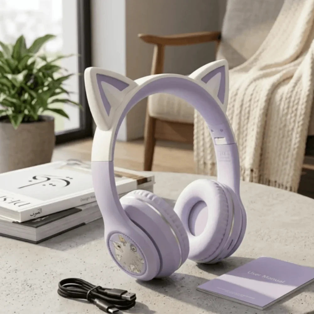 RGB Cat Ear Headphones
